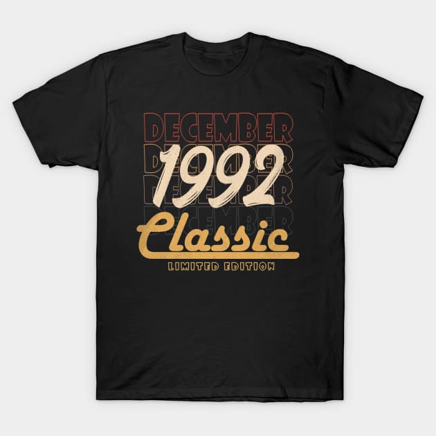 december 1992 birthday T-Shirt by BizZo